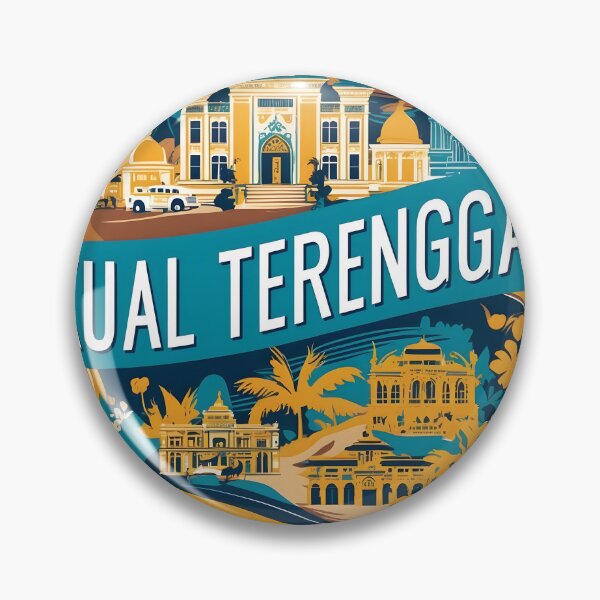 Item preview, Kual Terengganu Malaysia Vintage Travel Tourism 2 designed and sold by TravelersGems.