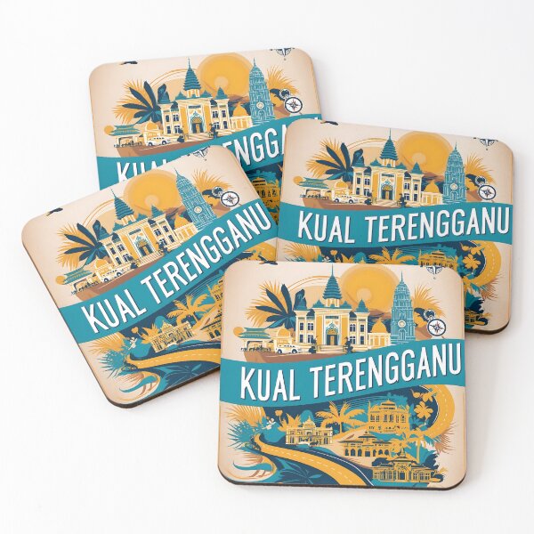 Item preview, Kual Terengganu Malaysia Vintage Travel Tourism 2 designed and sold by TravelersGems.