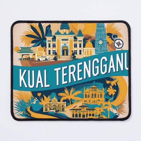 Item preview, Kual Terengganu Malaysia Vintage Travel Tourism 2 designed and sold by TravelersGems.