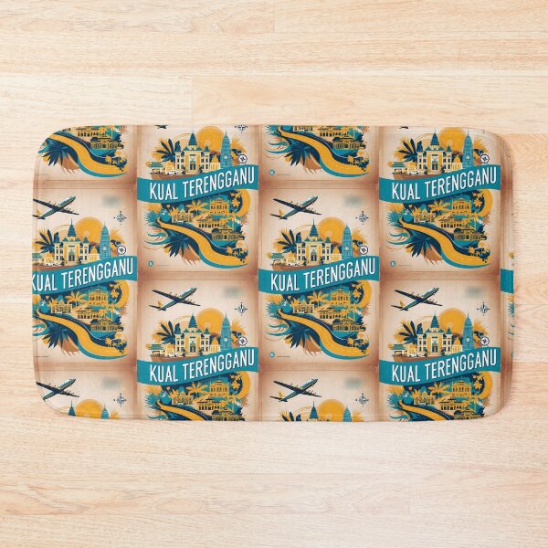 Item preview, Kual Terengganu Malaysia Vintage Travel Tourism 2 designed and sold by TravelersGems.