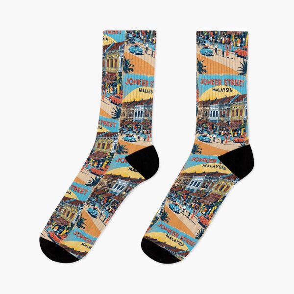 Item preview, Jonker Street Malaysia Vintage Travel Tourism 2 designed and sold by TravelersGems.