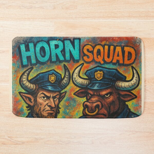 Item preview, Horn Squad: Satyr & Minotaur Police Team designed and sold by AIfolklore.
