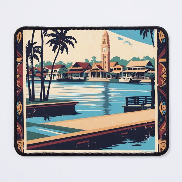 Item preview, Klang Malaysia Vintage Travel Tourism designed and sold by TravelersGems.