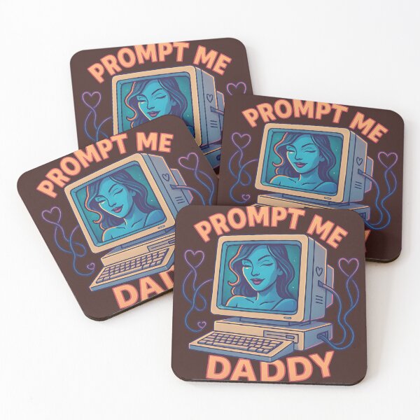 Item preview, Prompt Me Daddy – Flirty Retro AI Computer Art designed and sold by VoidBloom Studio.