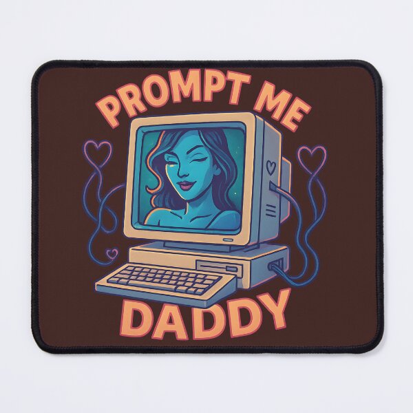 Item preview, Prompt Me Daddy – Flirty Retro AI Computer Art designed and sold by VoidBloom Studio.