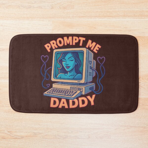 Item preview, Prompt Me Daddy – Flirty Retro AI Computer Art designed and sold by VoidBloom Studio.