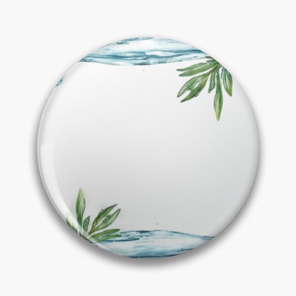 Item preview, Rectangular Frame with Icy Blue Elements and Pine Branches designed and sold by Creative88Art.