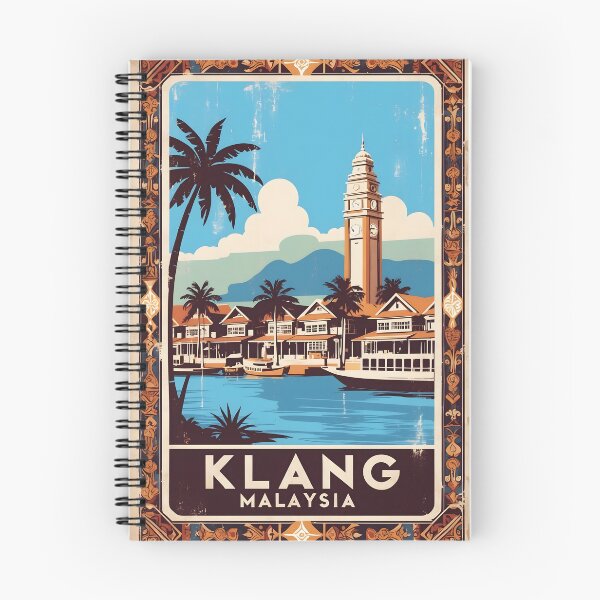 Item preview, Klang Malaysia Vintage Travel Tourism 2 designed and sold by TravelersGems.