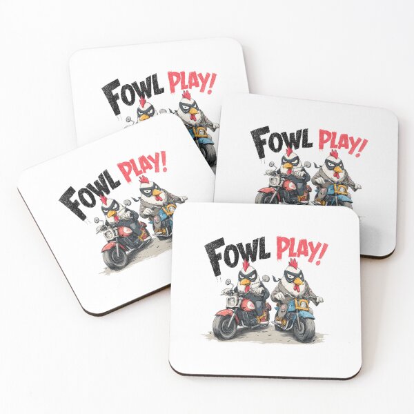 Item preview, Fowl Play! Biker Chickens on Motorcycles designed and sold by hamishby.