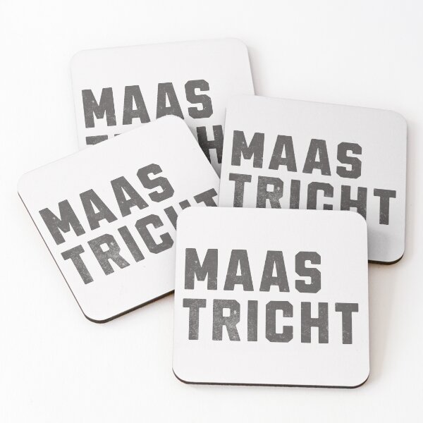 Item preview, Maastrict ("MAAS TRICHT") Netherlands - grey block letters designed and sold by mooskdesign.