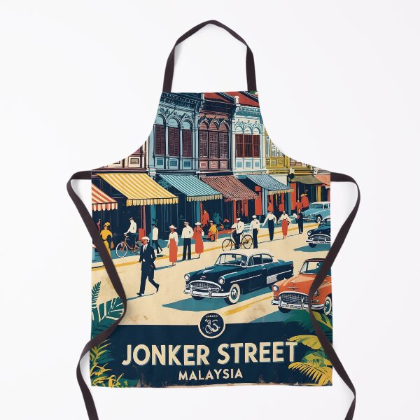 Item preview, Jonker Street Malaysia Vintage Travel Tourism 2 designed and sold by TravelersGems.
