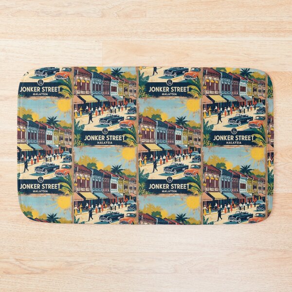 Item preview, Jonker Street Malaysia Vintage Travel Tourism 2 designed and sold by TravelersGems.
