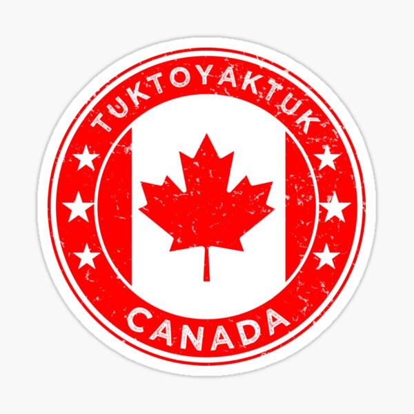 Item preview, Tuktoyaktuk Canada Maple Leaf Arctic Frontier Design designed and sold by ArtByKatti.