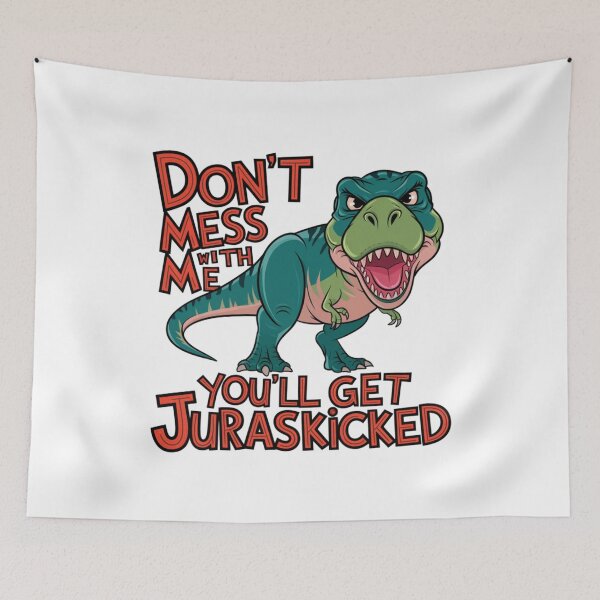 Item preview, Don't mess with me, T-Rex, attitude,, funnyfits70, Humor, Funny, retro, vintages, funny quotes, animal humor, designed and sold by FunnyFits70.
