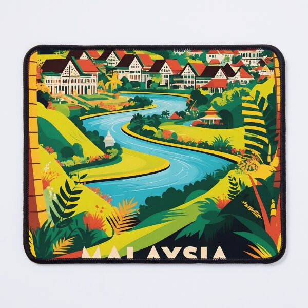 Item preview, Kulai Malaysia Vintage Travel Tourism 2 designed and sold by TravelersGems.