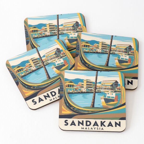 Item preview, Sandakan Malaysia Vintage Travel Tourism designed and sold by TravelersGems.