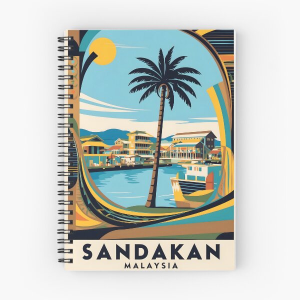 Item preview, Sandakan Malaysia Vintage Travel Tourism designed and sold by TravelersGems.