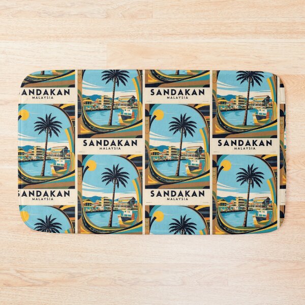 Item preview, Sandakan Malaysia Vintage Travel Tourism designed and sold by TravelersGems.