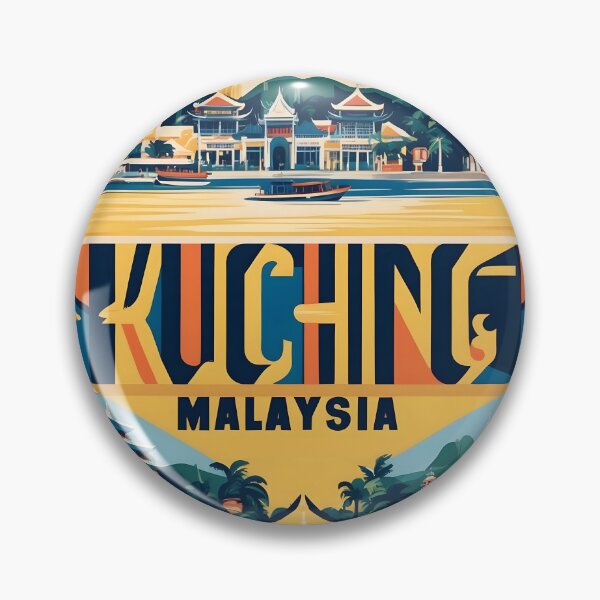 Item preview, Kuching Malaysia Vintage Travel Tourism 2 designed and sold by TravelersGems.