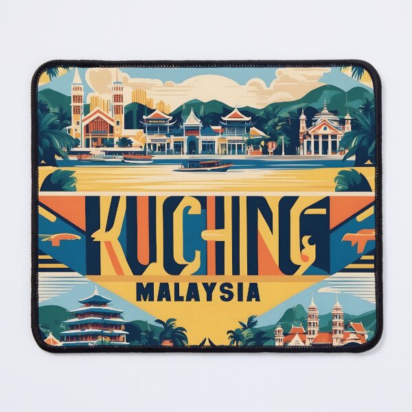 Item preview, Kuching Malaysia Vintage Travel Tourism 2 designed and sold by TravelersGems.
