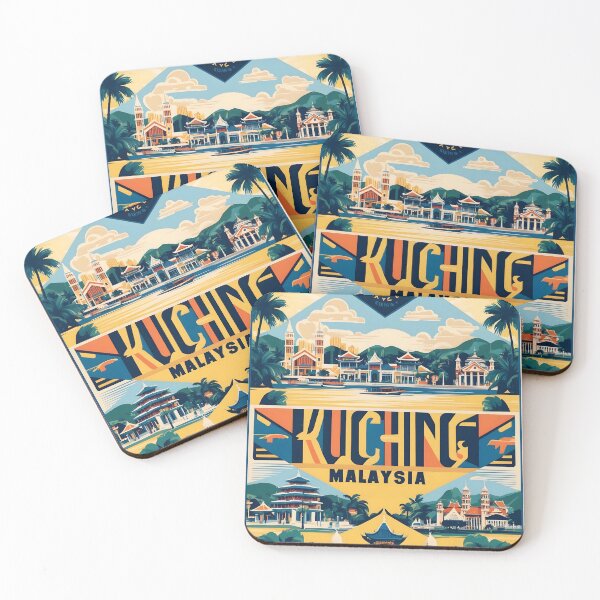 Item preview, Kuching Malaysia Vintage Travel Tourism 2 designed and sold by TravelersGems.