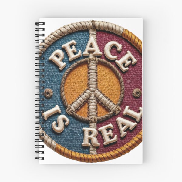 Item preview, Circular Embroidered Patch with Peace Symbol and Bold Text designed and sold by Creative88Art.