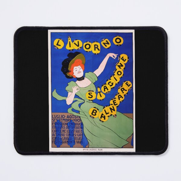 Item preview, Livorno Stagione Balneare Poster by Cappiello, 1901 | Vintage Italian Beach Season Ad | Retro Travel Wall Art designed and sold by artofuniverse.