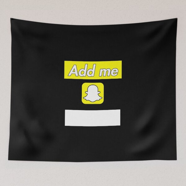 Item preview, Add me on Snapchat - draw your own username designed and sold by FlyGraphics.