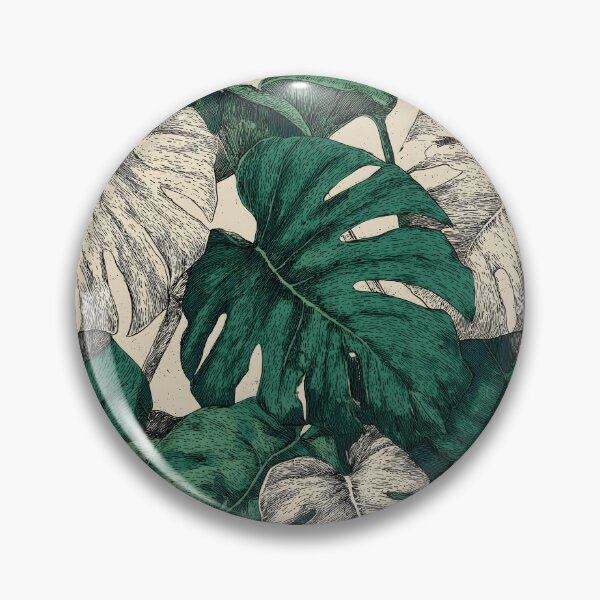 Aperçu de l'œuvre Feuilles de Monstera | Motif botanique vintage pour amoureux des plantes créée et vendue par Altered Pixels.