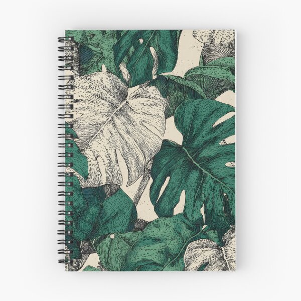 Aperçu de l'œuvre Feuilles de Monstera | Motif botanique vintage pour amoureux des plantes créée et vendue par Altered Pixels.