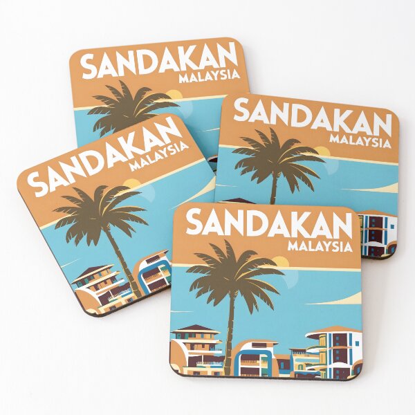 Item preview, Sandakan Malaysia Vintage Travel Tourism 2 designed and sold by TravelersGems.