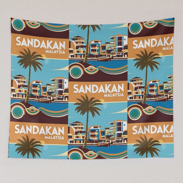Item preview, Sandakan Malaysia Vintage Travel Tourism 2 designed and sold by TravelersGems.
