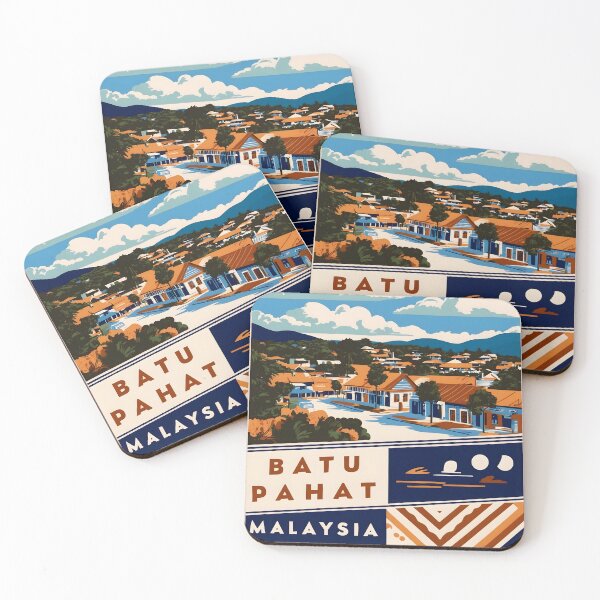 Item preview, Batu Pahat Malaysia Vintage Travel Tourism designed and sold by TravelersGems.