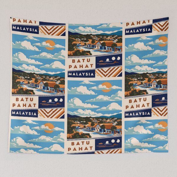 Item preview, Batu Pahat Malaysia Vintage Travel Tourism designed and sold by TravelersGems.