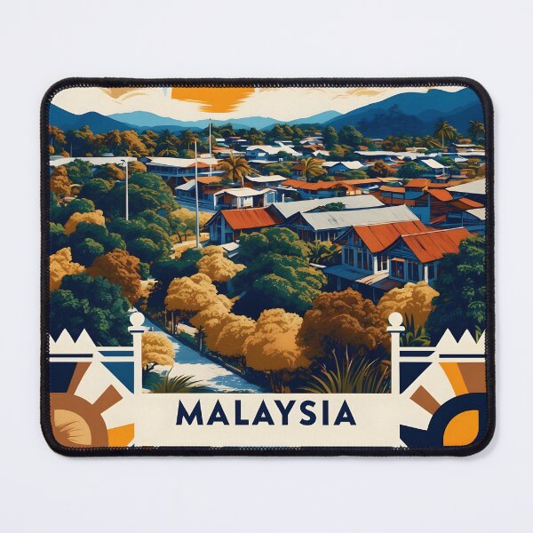 Item preview, Batu Pahat Malaysia Vintage Travel Tourism 2 designed and sold by TravelersGems.
