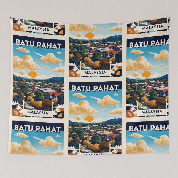 Item preview, Batu Pahat Malaysia Vintage Travel Tourism 2 designed and sold by TravelersGems.