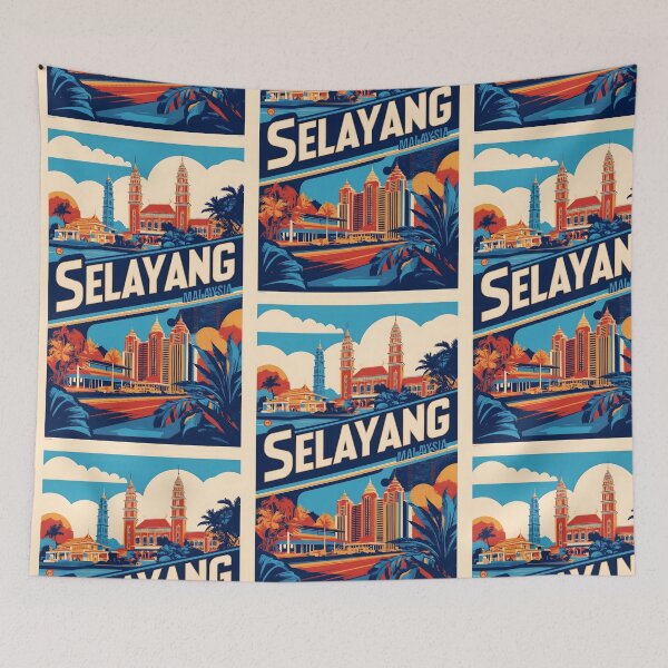 Item preview, Selayang Malaysia Vintage Travel Tourism 2 designed and sold by TravelersGems.