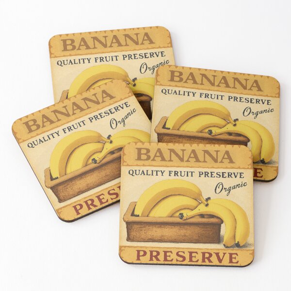 Item preview, Retro Banana Fruit Sticker Label designed and sold by Wordsmith-Wear.