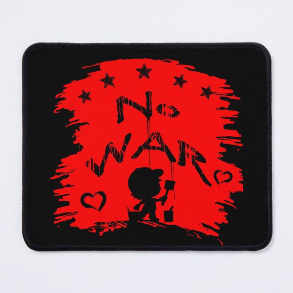 Item preview, No War Please - Stop War - Silhouette of a Child Painting A peaceful protest for Peace - Red design designed and sold by ZechJohnRB.