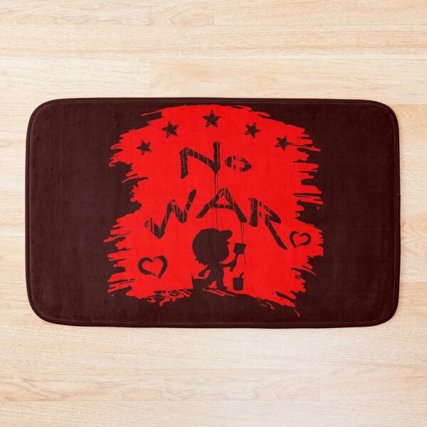 Item preview, No War Please - Stop War - Silhouette of a Child Painting A peaceful protest for Peace - Red design designed and sold by ZechJohnRB.