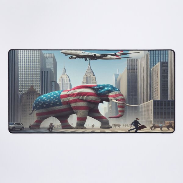 Item preview, Urban Jungle: A Giant Elephant Takes Over the Skyline in Bold American Style! designed and sold by FotoworldEdel.