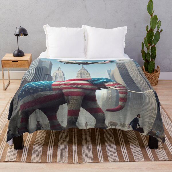 Item preview, Urban Jungle: A Giant Elephant Takes Over the Skyline in Bold American Style! designed and sold by FotoworldEdel.
