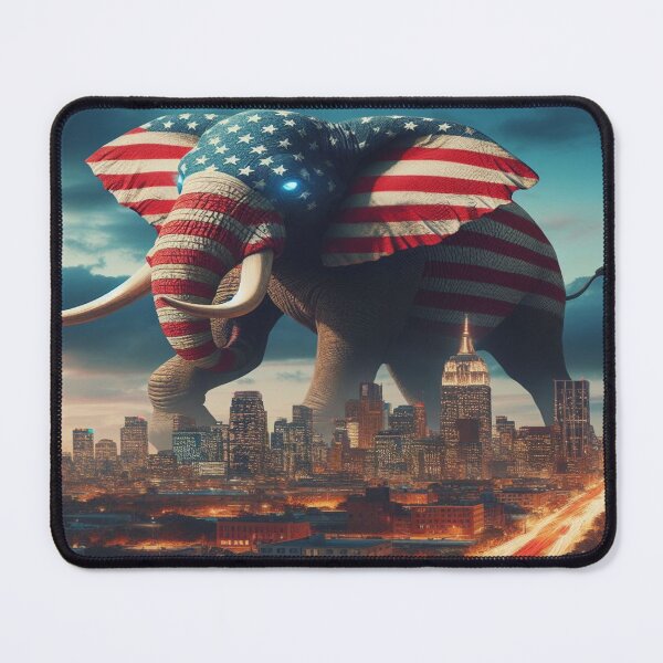 Item preview, Urban Jungle: A Giant Elephant Takes Over the Skyline in Bold American Style! designed and sold by FotoworldEdel.