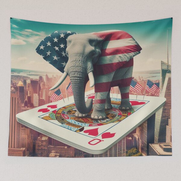 Item preview, Urban Jungle: A Giant Elephant Takes Over the Skyline in Bold American Style! designed and sold by FotoworldEdel.