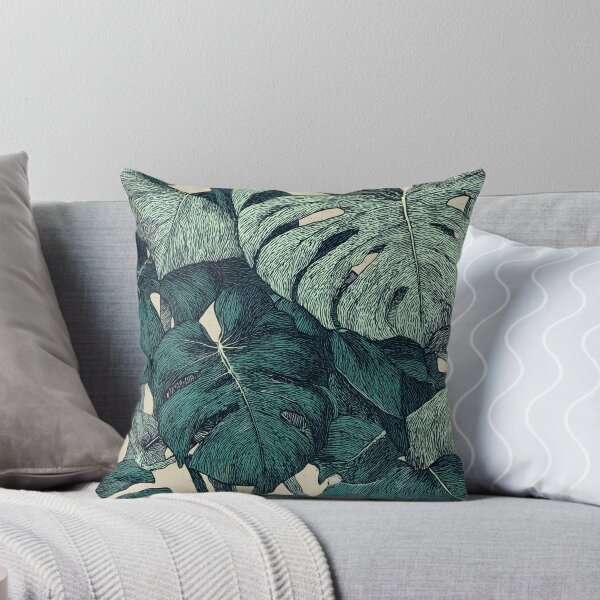 Artikelvorschau, Dunkle Monstera Blatt Kunst Vintage Dschungel botanischen Druck entworfen und verkauft von Altered Pixels.