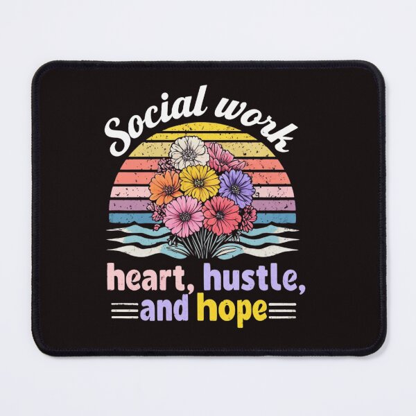 Item preview, Social Work: Heart, Hustle, and Hope – Floral Inspiration Design designed and sold by WHDProduction45.
