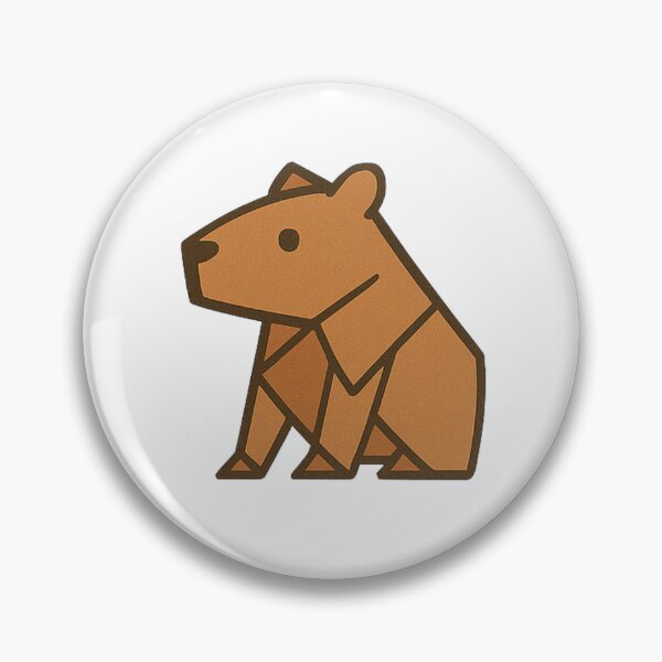 Item preview, Carl the Capybara geometric designed and sold by Thale's Designs.