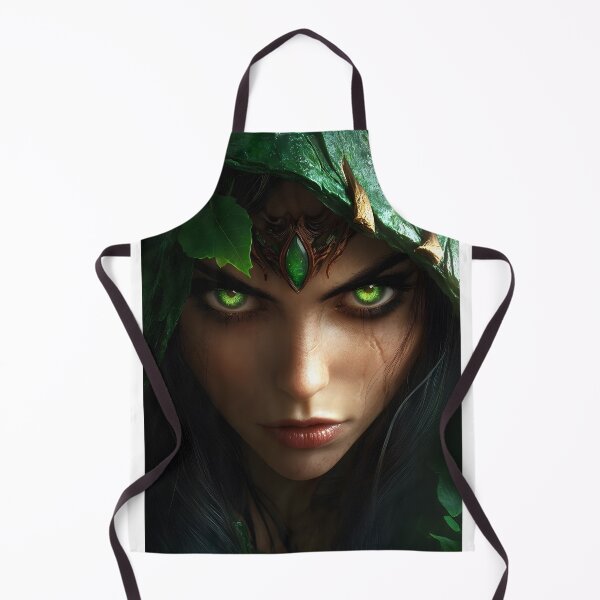 Item preview, Mystical Woman with Enigmatic Green Eyes and Cloak designed and sold by Artessie.