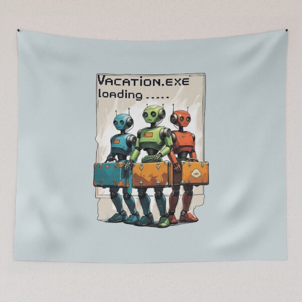 Item preview, Robotic Retro Getaway designed and sold by Zakrytos ★★★★★.