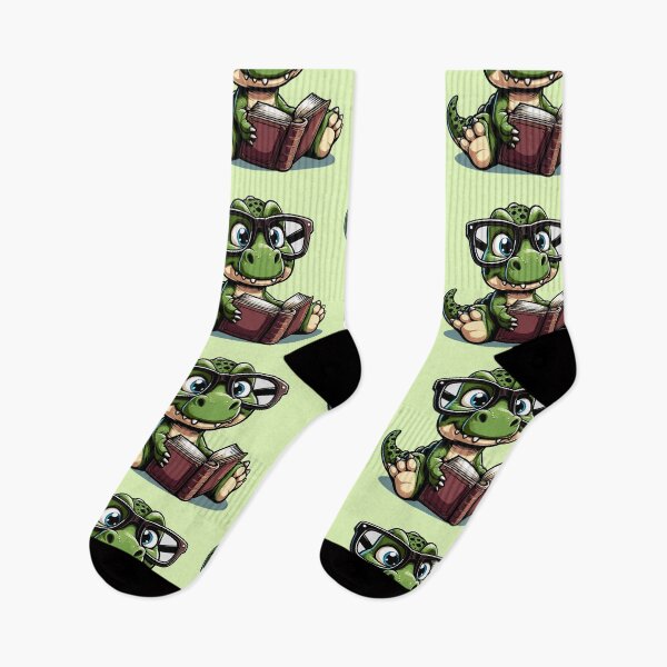Item preview, Bookish Dino – Studious Dinosaur with Glasses designed and sold by Coffee Lifestyle.
